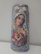 Imagem sagrado coração de maria feito na telha com 50cm altura Imagem sagrado coração de maria feito na telha com 50cm altura