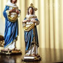 Imagem Sagrado Coração De Maria Resina Importado 20 Cm
