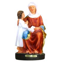 Imagem Santa Ana com Menino Jesus Resina 20 Cm