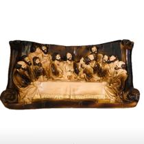 imagem santa ceia gesso pintura a mão artesanal relegião imagem santa ceia gesso pintura a mão artesanal relegião