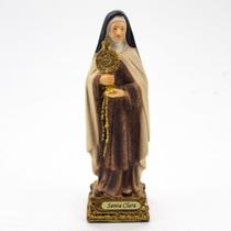 Imagem Santa Clara Importada Resina 14 cm