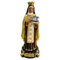 Imagem Santa Efigênia 12,5Cm Resina Importada Imagem Santa Efigênia 12,5Cm Resina Importada