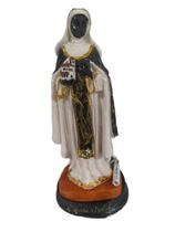 Imagem Santa efigênia com Oração 12cm Resina