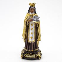 Imagem Santa Efigênia Importada Resina 12,5 cm - Amém Decoração Religiosa