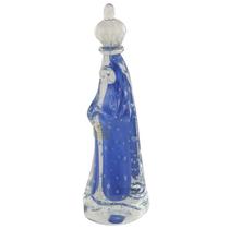 Imagem Santa em Cristal Murano - Nossa Senhora Cor Azul 25cm