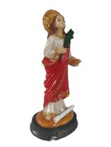 Imagem Santa Luzia com Oração 12cm Resina Imagem Santa Luzia com Oração 12cm Resina