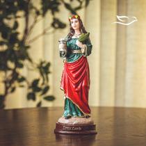 Imagem Santa Luzia Resina 20cm Estatueta Imagem Santa Luzia Resina 20cm Estatueta