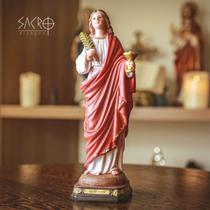 Imagem Santa Luzia Resina Importado 30cm Imagem Santa Luzia Resina Importado 30cm
