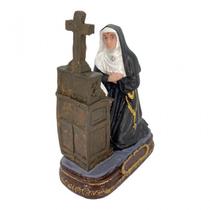 Imagem Santa Rita Ajoelhada 12 Cm Em Resina Imagem Santa Rita Ajoelhada 12 Cm Em Resina
