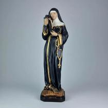 Imagem Santa Rita De Cássia Com Crucifixo E Terço 41cm G! Realista Imagem Santa Rita De Cássia Com Crucifixo E Terço 41cm G! Realista