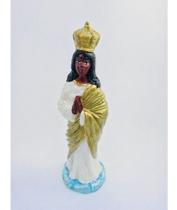 Imagem Santa Sara Kali Amarela Escultura Resina Estatua 15Cm