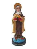 Imagem Santa Terezinha com Oração 12cm Resina