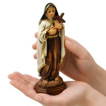 Imagem Santa Terezinha do Menino Jesus Miniatura Resina 8 cm