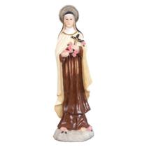Imagem Santa Terezinha Resina Importada Religiosa 12cm Imagem Santa Terezinha Resina Importada Religiosa 12cm
