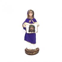 Imagem Santa Verônica Escultura Resina 07 cm Imagem Santa Verônica Escultura Resina 07 cm