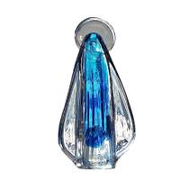 Imagem Santa Vidro Murano Azul Cristais São Marcos 31x17cm