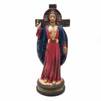 Imagem Santas Chagas De Jesus Resina Tradicional 21 Cm