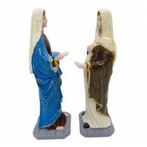 Imagem Santas Maria E Isabel Escultura Resina 19 cm