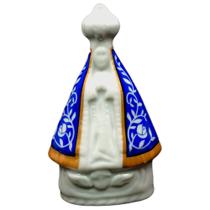 Imagem Santinha Nossa Senhora Aparecida Mãe Jesus Porcelana