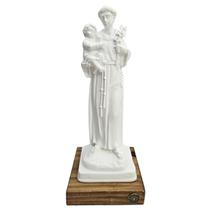 Imagem Santo Antônio 20cm Miráculo Branca Gesso
