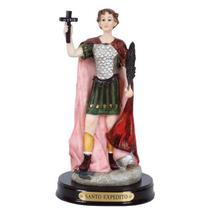 Imagem Santo Expedito Resina c/Luz Importada Religiosa 21cm