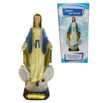 Imagem Santo Resina Nossa Senhora das Graças Estátua 16cm Santinha - Santo em Resina