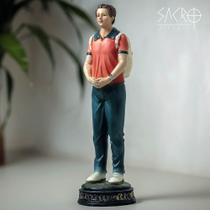 Imagem Santo São Carlo Acutis 20cm Resina Importada Imagem Santo São Carlo Acutis 20cm Resina Importada