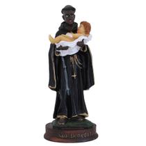Imagem São Benedito 15cm Resina