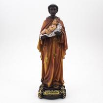 Imagem São Benedito Importado Resina 20 cm