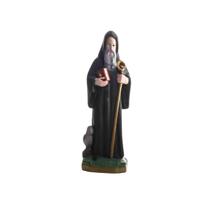 Imagem São Bento 20 cm - Estátua Religiosa de Mesa