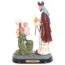 Imagem São Bras Resina Importada Religiosa 22cm