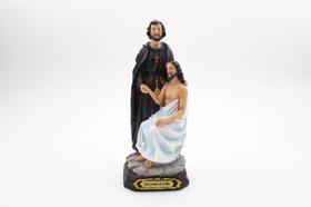 Imagem São Camilo de Léllis Importada Resina 21 cm