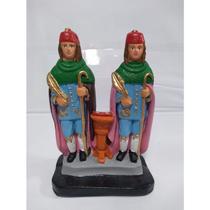 Imagem Sao Cosme e Damiao Escultura Estatua Gesso 20 Cm Imagem Sao Cosme e Damiao Escultura Estatua Gesso 20 Cm