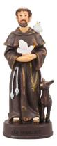 Imagem São Francisco 7,5cm Resina Decorativa Religiosa São Francisco Imagem São Francisco 7,5cm Resina Decorativa Religiosa São Francisco