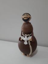 Imagem são Francisco artesanal feito na cabaça, 15cm Imagem são Francisco artesanal feito na cabaça, 15cm