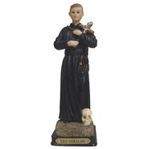 Imagem São Geraldo Resina Importada Religiosa 28cm Imagem São Geraldo Resina Importada Religiosa 28cm