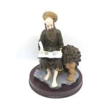 Imagem São Jerônimo Escultura Resina 18 cm