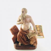 Imagem São Jerônimo Escultura Resina Estátua 15 cm Imagem São Jerônimo Escultura Resina Estátua 15 cm