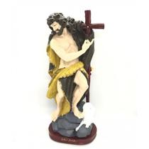 Imagem São João Escultura Resina Estátua 30 cm
