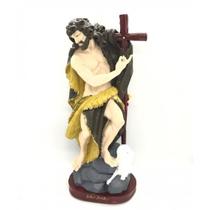 Imagem São João Escultura Resina Estátua 30 cm