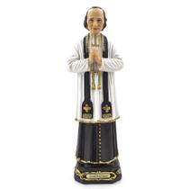 Imagem São João Maria Vianney Importada Resina 22 cm