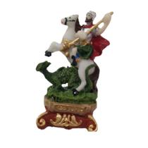 Imagem São Jorge 7cm santo católico ogum umbanda candomblé