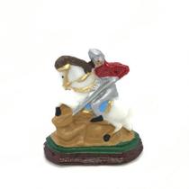 Imagem São Jorge Escultura Resina Estátua 05 cm Imagem São Jorge Escultura Resina Estátua 05 cm