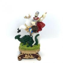 Imagem São Jorge Escultura Resina Estátua 07 cm Imagem São Jorge Escultura Resina Estátua 07 cm