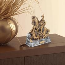 Imagem São Jorge Santo ogum estátua premium resina 10 cm