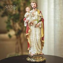 Imagem São José 40cm Resina Importada