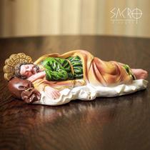 Imagem São José Dormindo 20cm resina Importado Imagem São José Dormindo 20cm resina Importado