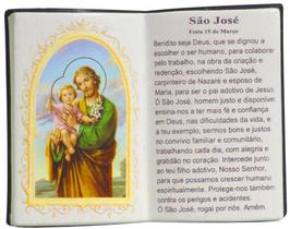 Imagem São José Em Formato Livro Com Porta Caneta