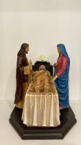 Imagem São José, Jesus e Maria - Vida Eterna EM RESINA (IRACEMA COLLECTION) - 20cm - Produtos Iracema