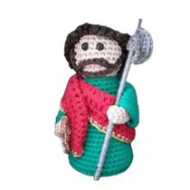 Imagem São Judas Tadeu Amigurumi Crochê 18cm (BN07) Imagem São Judas Tadeu Amigurumi Crochê 18cm (BN07)
